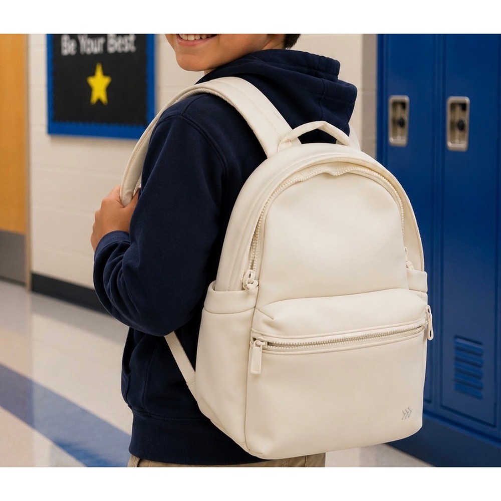 All in Motion Faux Neoprene 15" Laptop Backpack - Cream  - NWT Hiking Yoga